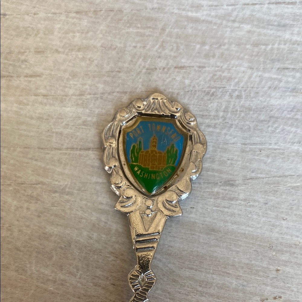 Silver Souvenir Spoon with Port Townsend Washington Emblem